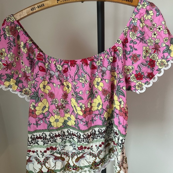 Grace & Lace Pink Floral Blouse - Picture 6 of 9
